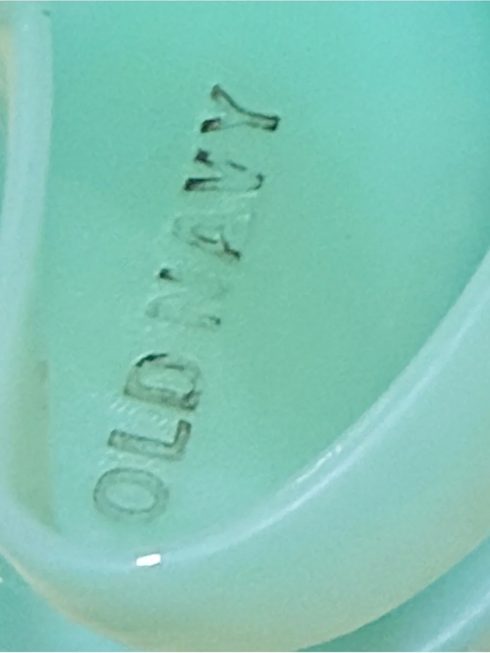 Old Navy Mint Green Strappy T Sling Back Snap Closure Jelly Sandals Sz 11 Kids
